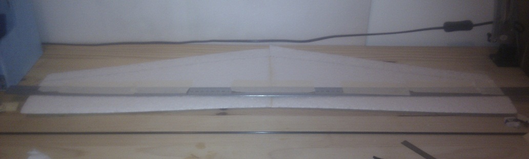 Découpe de l'emplacement du longeron