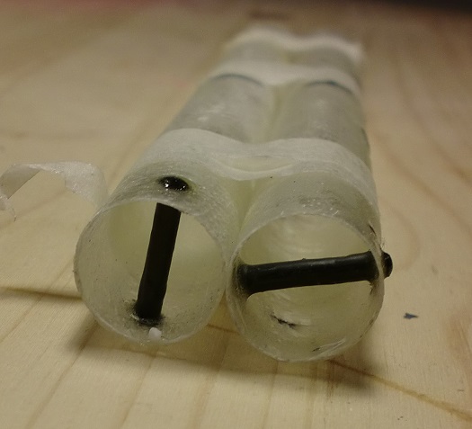 Les clavettes des tubes à ballast en jonc carbone