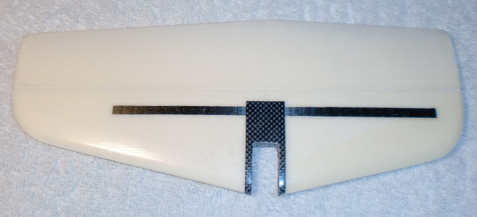 L'emplacement du tube est découpé dans la dérive