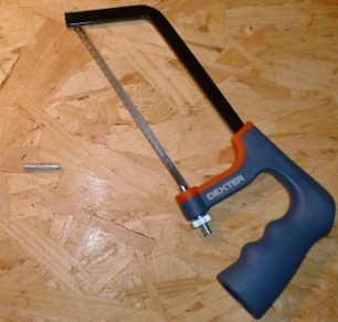 Préparation de la découpe du tube alu