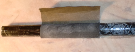 On se sert du fuselage comme d'une lime