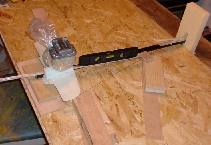 Montage avant collage du stab