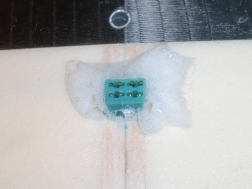 La prise après retrait du scotch