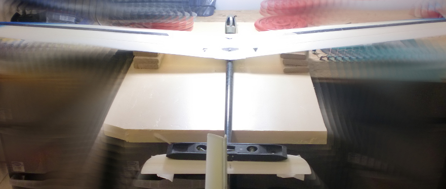 Le stabilisateur est positionné à l'horizontal