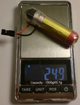 Lipo 1S Round pour batterie de réception