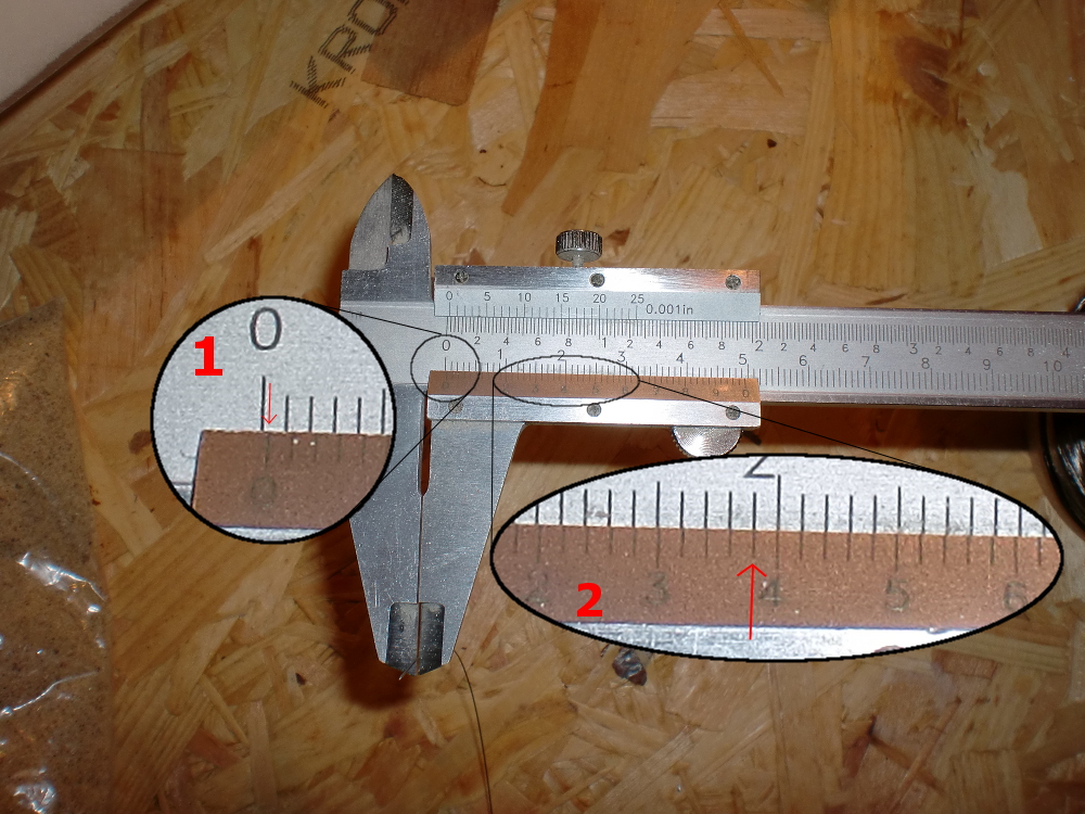 Comment lire une valeur sur le pied à coulisse