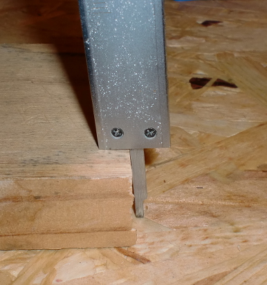 Mesure de la profondeur d'un trou