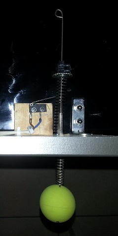 Poignée de largage vue de dessus