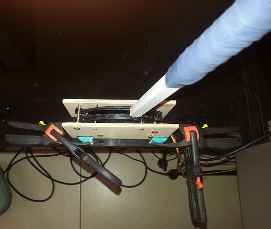 Manche d'aérofrein vu de dessus